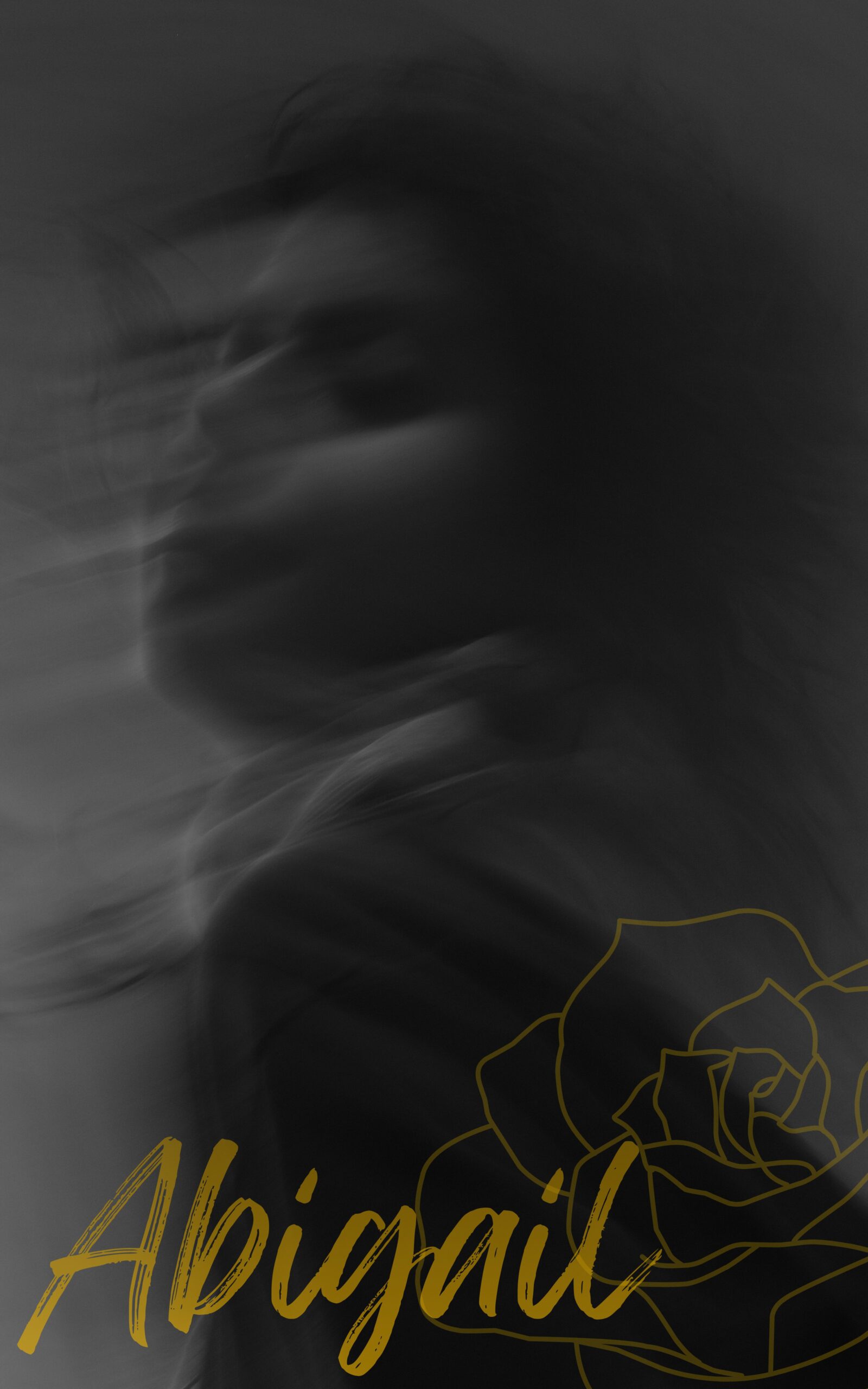 An escape room theme image.A ghostly image of a woman. The escape rooms ghost Abigail.